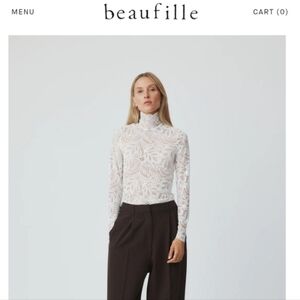 Beaufille Rodin Blouse White Lace Top Small